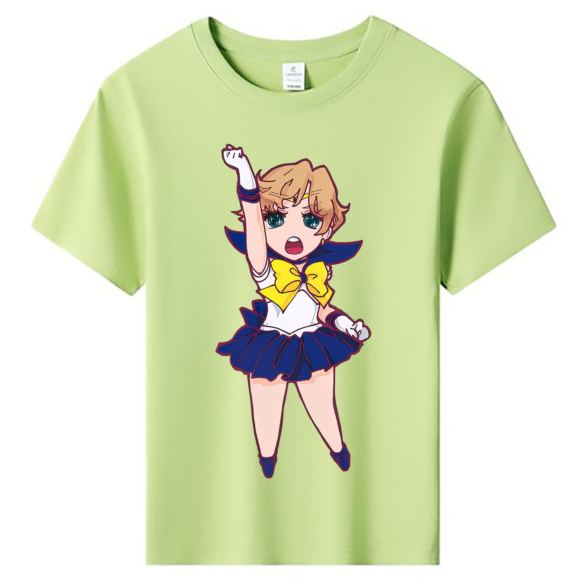 （画像用） 美少女戦士セーラームーン 天王はるか Sailor Moon Tenoh Haruka 綿100％キッズTシャツ（フロントプリント）
